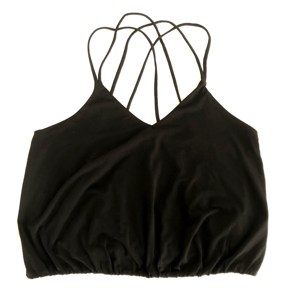 Black Express Criss-cross Tank